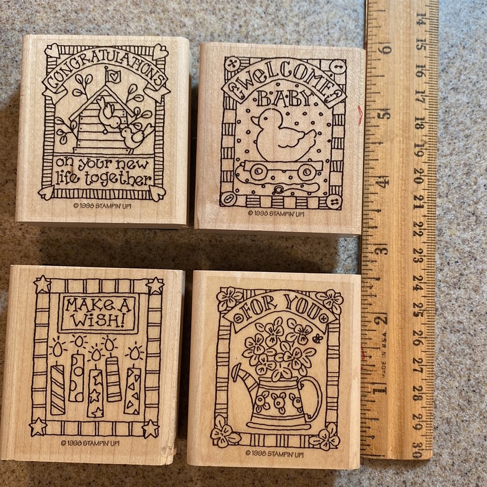Rubber Stamp Bundle - 4 sets including STAMPIN' UP! Elegant Ornaments